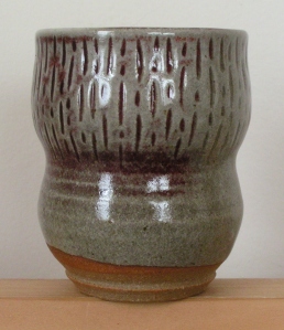 Carved stoneware tumbler, 2013